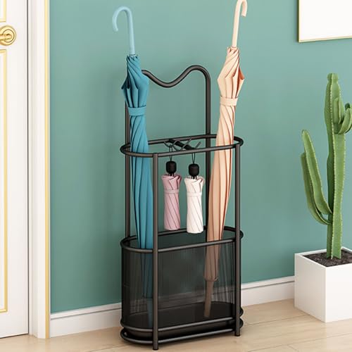 CEHJZQRPL Kommerzieller Schirmhalter mit großer Kapazität, moderner Schirmständer for den Innenbereich, robuster Schirmständer aus Metall(B,30 * 15 * 60cm/12 * 6 * 23.7in) von CEHJZQRPL
