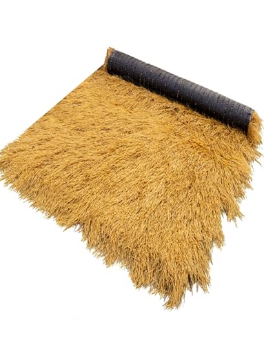 CEHJZQRPL Künstliches Strohdach in Rollenform, Synthetisches Strohdach und Kunstgrasdach for Tiki-Hütten, Palapa-Kunststrohdach, Entenjalousie(42.7x3.3ft) von CEHJZQRPL