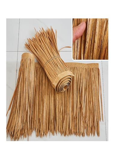 CEHJZQRPL Mexikanische Dach Stroh Rollen Palm Stroh Dach Ente Boot Jalousien Gras Stroh Dach Simulation Stroh Hütte Gras(Style 2) von CEHJZQRPL