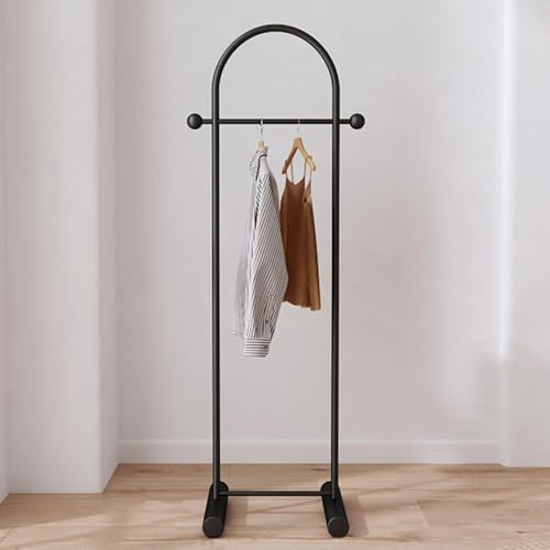 CEHJZQRPL Multifunktionaler Kleiderständer fürs Schlafzimmer, Kleiderständer, tragbarer Kleiderschrank, robuster Kleiderständer(Black,40cm/15.7in) von CEHJZQRPL