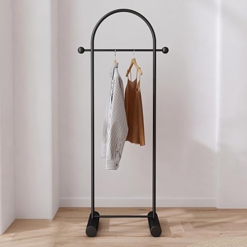 CEHJZQRPL Multifunktionaler Kleiderständer fürs Schlafzimmer, Kleiderständer, tragbarer Kleiderschrank, robuster Kleiderständer(Black,60cm/23.6in) von CEHJZQRPL