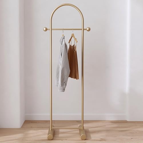 CEHJZQRPL Multifunktionaler Kleiderständer fürs Schlafzimmer, Kleiderständer, tragbarer Kleiderschrank, robuster Kleiderständer(Gold,40cm/15.7in) von CEHJZQRPL