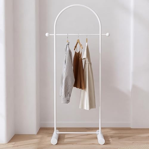 CEHJZQRPL Multifunktionaler Kleiderständer fürs Schlafzimmer, Kleiderständer, tragbarer Kleiderschrank, robuster Kleiderständer(White,80cm/31.5in) von CEHJZQRPL