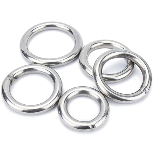 CEHJZQRPL Nahtloser Ringkreis aus Edelstahl, O-Ring, 304 Metall, geschweißte runde Ringe, geeignet zur Herstellung von Gürteln, Drahtdurchmesser 4 mm(ID:15mm) von CEHJZQRPL