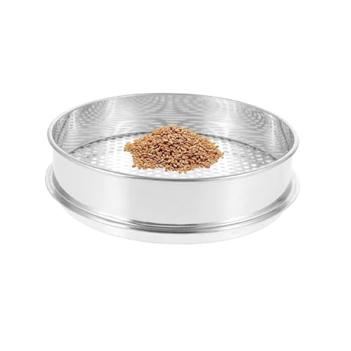 CEHJZQRPL Sandsieb Edelstahl,Gartensieb Metall,Bodensieb rund,Kompostsieb,Feinsieb,Gartengeräte for Erde und Steine(Diameter 10 cm/3.9 in,Mesh Sizes 4mm) von CEHJZQRPL