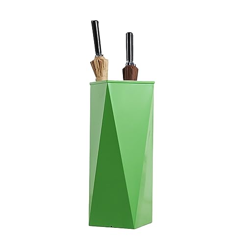 CEHJZQRPL Schirmständer Moderner, großvolumiger, leicht zu entleerender, rechteckiger Schirmständer aus Metall(Green) von CEHJZQRPL