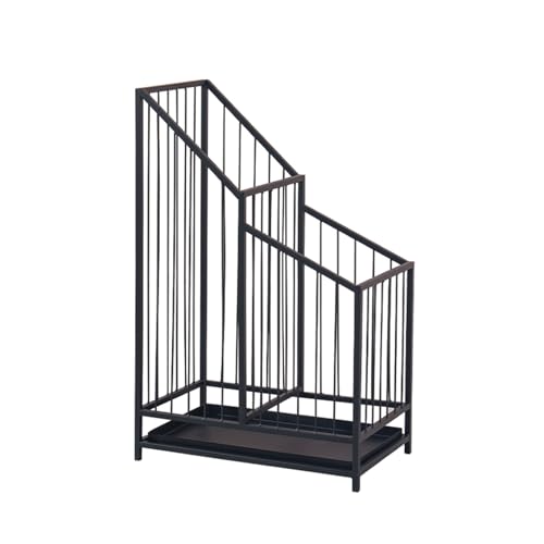 CEHJZQRPL Schirmständer aus Metall mit großer Kapazität, Korb for kommerzielle Schirme mit Abnehmbarer Tropfschale, Schirmständer(A,40 * 25 * 62cm/15.7 * 7.9 * 24.4in) von CEHJZQRPL