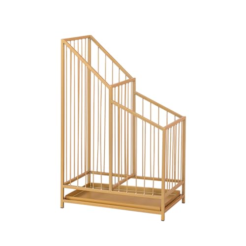 CEHJZQRPL Schirmständer aus Metall mit großer Kapazität, Korb for kommerzielle Schirme mit Abnehmbarer Tropfschale, Schirmständer(B,40 * 25 * 62cm/15.7 * 7.9 * 24.4in) von CEHJZQRPL