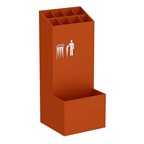 CEHJZQRPL Schirmständer mit großer Kapazität | Kommerzielles Schirmregal aus Metall | Schirmeimer in der Hotellobby(Orange) von CEHJZQRPL