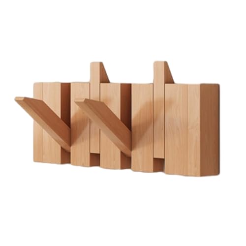 CEHJZQRPL Wandgarderobe aus Holz, Garderobe aus Holz, Garderobe mit Klaviertasten, Wandhaken aus Buche(4 Hooks) von CEHJZQRPL