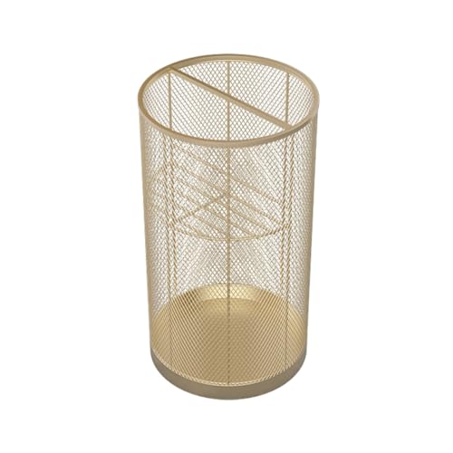 CEHJZQRPL Zylindrischer kommerzieller Schirmhalter aus Metall mit Metallrahmen for den Eingangsbereich. Schirmständer aus Metall.(Gold,30 * 55cm/11.8 * 21.7in) von CEHJZQRPL