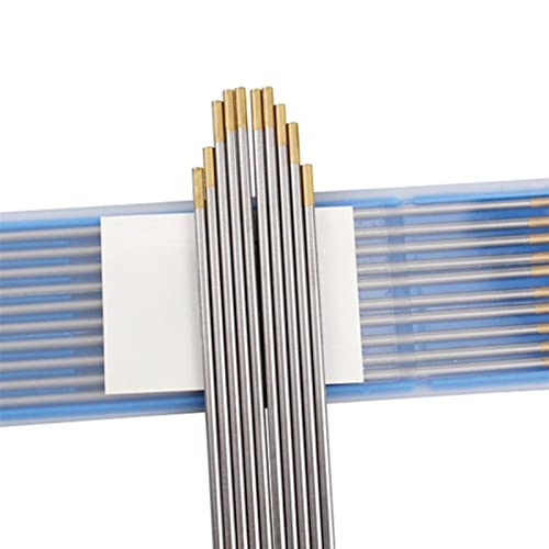 Mildstahl-Schweißstäbe 10 Stück 1,6–3,2 mm Wolframelektroden, verschleißfeste Schweißstäbe, verschiedene lanthanierte Wolframelektroden mit Goldspitze for Aluminiumschweißstäbe(2.0mm) von CEHJZQRPL