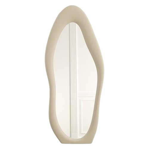 CEIEVER Standspiegel Ganzkörperspiegel, Asymmetrischer Spiegel Groß 160X60CM Asymmetrischer Full Body Mirror Flurspiegel Wandspiegel für Schlafzimmer Wohnzimmer Ankleidezimmer Deko von CEIEVER
