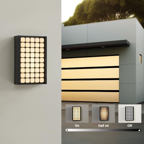 CELAVY LED Aussenlampe Außenlampe Wand - IP65 Wandleuchte Wandlampe aussen Anthrazit, 18W Außenwandleuchte Außenleuchte Dimmbar, Aussenleuchte Außenbeleuchtung Haus Terrasse Balkon von CELAVY