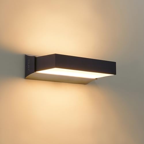 CELAVY LED Außenlampe Außenleuchte Wand - IP65 Up Down Wandleuchte Wandlampe aussen Anthrazit, Aussenlampe Außenwandleuchte Aussenleuchte Haus, Aussenbeleuchtung Außenbeleuchtung Hauswand Terrasse von CELAVY