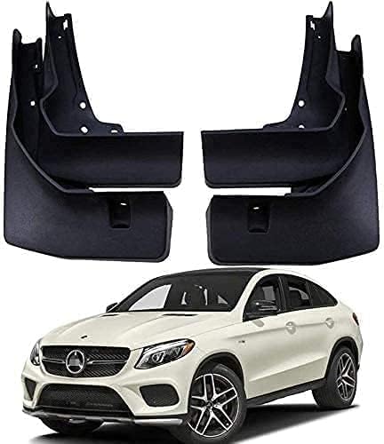 CELECH 4 Stück Auto Schmutzfänger Spritzschutz für Mer-cedes Benz GLE43 63 GLE AMG Coupe 2016-2018,Vorne Hinten Spritzklappen Spritzschutz Protection Autoräder,Staubdichter Auto-Styling ZubehöR von CELECH