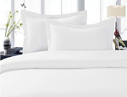 CELINE LINEN Best, Softest, Coziest Duvet Cover Ever! 1500 Thread Count Egyptian Quality Luxury Super Soft Wrinkle Free 2-Piece Duvet Cover Set, Twin/Twin XL, White von CELINE LINEN