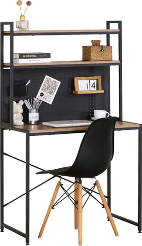 CELINO making your day Arbeitszimmertisch mit 3 Ebenen, Schreibtisch, mit Stauraum, Computer, Heimspiele, Bücherregal, 84 x 50 x 148 cm von CELINO making your day