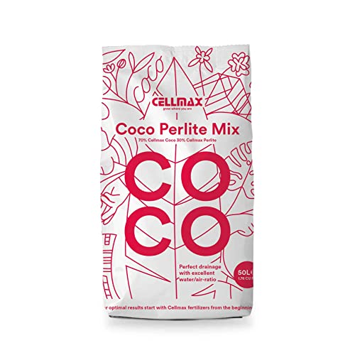 Cellmax Coco Perlite Mix | Kokosnusserde mit Perlite für eine luftige Struktur | 50L von CELLMAX