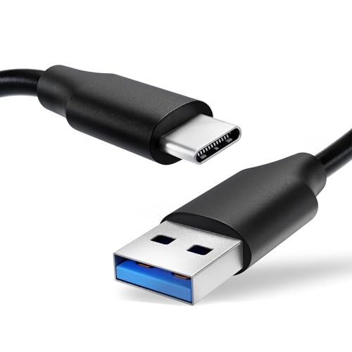 CELLONIC USB Kabel 1,0m kompatibel mit Canon EOS 1D X Mark III M6 Mark II EOS R R5 R6 Ra RP PowerShot G5 X Mark II G7 X Mark III Ladekabel USB C Type C auf USB A 2.0 Datenkabel 3A schwarz PVC von CELLONIC