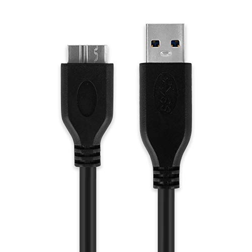 CELLONIC USB Kabel 1m kompatibel mit Netgear AirCard 810 / AirCard 810S Ladekabel Micro USB 3.0 auf USB A 3.0 Datenkabel 1A schwarz PVC von CELLONIC