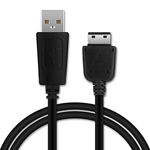 CELLONIC USB Kabel 1m kompatibel mit Samsung GT-S5230, GT-B2100, GT-E1200, GT-E1190, GT-E1150, SGH-F480 Smartphone, Handy Ladekabel 18 Pin Connector auf USB A 2.0 Datenkabel schwarz PVC von CELLONIC