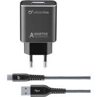 Cellularline Extrem 15W USB-C inkl Kabel 60111 TETRACHSMKIT15WTYC f. Blackberry, HTC, Samsung Cellularline Extrem 15W USB-C inkl Kabel 60111 TETRACHSMKIT15WTYC f. Blackberry, HTC, Samsung von CELLULARLINE