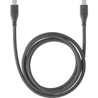 Cellularline - Lade- und Datenkabel Soft 120cm usb Type-C auf Type-C black USBDATASOFTC2CK von CELLULARLINE