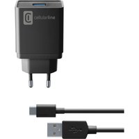 Cellularline - Reiselader-Set 10W usb c bl usb Type-A inkl. Kabel für usb Type-C Cellularline - Reiselader-Set 10W usb c bl usb Type-A inkl. Kabel für usb Type-C von CELLULARLINE