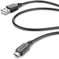 Cellularline - Micro usb Kabel 1m schwarz usbdatacabmicrousb Micro-USB -> USB-Stecker 2.0 von CELLULARLINE