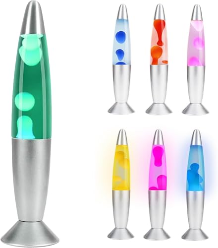 Lavalampe in Form einer Rakete – Magma-Lampe – Lampe mit dekorativem Wachs zum Aufstellen – 2 Leuchtmittel R39 im Lieferumfang enthalten – robustes Glas und Aluminium – Schalter – 25 Watt – 34 cm – Lavalampe in Form einer Rakete – Magma-Lampe – Lampe mit dekorativem Wachs zum Aufstellen – 2 Leuchtmittel R39 im Lieferumfang enthalten – robustes Glas und Aluminium – Schalter – 25 Watt – 34 cm – von CELLUSTOP