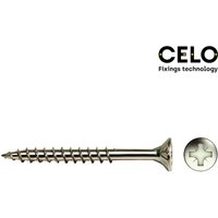 Celo - E3/17322 caja 200 uni. tornillo madera avell. pz r/parc ref vloxp 4X70 zinc. von CELO