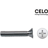 Celo - E3/17246 caja 500 uni. tornillo métrico. avellanado, philips din/ref 965 5x10 zincado von CELO