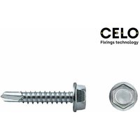 Celo - E3/17379 caja 250 uni. punta broca hexagonal din/ref 7504K 4,8x38 zinc. von CELO