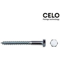 Celo - Schachtel mit 100 Schrauben mit Halbgewinde ref 571 6x50mm zingued von CELO