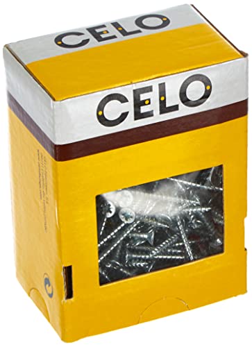 Celo 9440Vlox200 - Holzschraube Velox, Vollgewinde, Senkkopf, Pz, Durchmesser 4 x 40 mm, verzinkt, 200 Stück von CELO