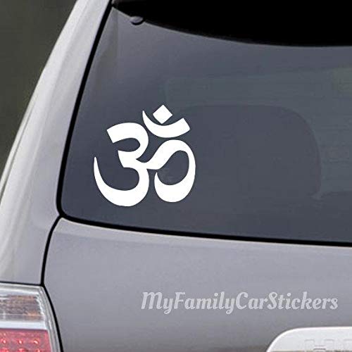 CELYCASY Yoga-Om-Auto-Aufkleber – Om-Yoga-Auto-Aufkleber – Om-Aufkleber – Yoga-Aufkleber – Yoga-Aufkleber – Om-Yoga-Zeichen – Yoga-Aufkleber – Yoga-Symbol – Ohm. von CELYCASY