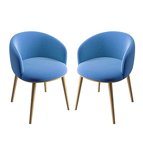 CEMELI 2 x Esszimmerstühle, bequeme Stoffkissen, Rückenlehne, geeignet für Hotel/Restaurant/Empfangsraum (Farbe: G) von CEMELI