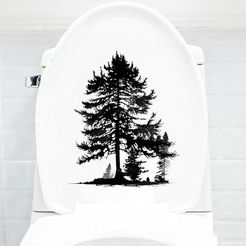 CEMELI 29 * 25CM 5PCS Schwarz Wald Selbstklebende Wc Deckel Aufkleber Lustige PVC wasserdichte Wc-Sitz Aufkleber für Deckel Hause Wand Aufkleber CEMELI 29 * 25CM 5PCS Schwarz Wald Selbstklebende Wc Deckel Aufkleber Lustige PVC wasserdichte Wc-Sitz Aufkleber für Deckel Hause Wand Aufkleber von CEMELI