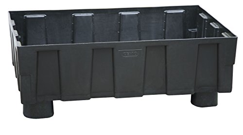 CEMO 8279 PE-Auffangwanne mit 4 Füßen, schwarz, 250 L von CEMO