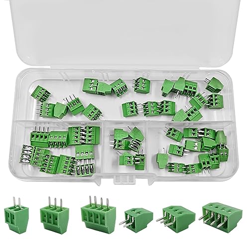 CEMYDEYO PCB Schraubklemmen,50 Stück 2.54mm 0.1" Pitch PCB Mount Screw Terminal Block,2 Pin,3 Pin,4 Pin Steckverbinder,für 26-18AWG Kabel CEMYDEYO PCB Schraubklemmen,50 Stück 2.54mm 0.1" Pitch PCB Mount Screw Terminal Block,2 Pin,3 Pin,4 Pin Steckverbinder,für 26-18AWG Kabel von CEMYDEYO