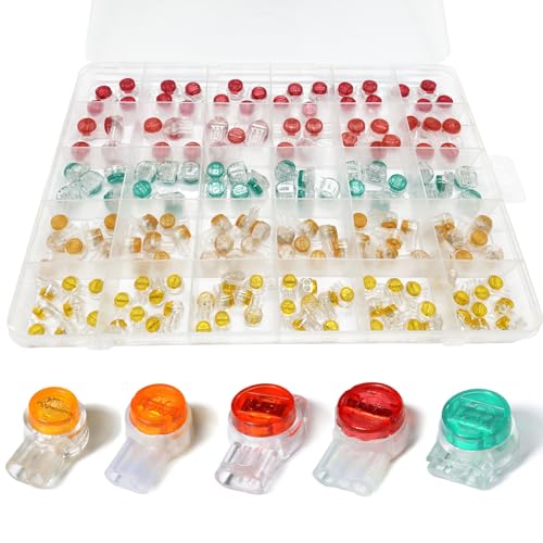 Telefon Kabel Verbinder,UY/UY2/UR/UR2/UG Einzeladerverbinder Kit,Schwachstromverbinder für Fernmelde und Signalkabel,Kabelschnellbinder zum Crimpen rot Telefon Kabel Verbinder,UY/UY2/UR/UR2/UG Einzeladerverbinder Kit,Schwachstromverbinder für Fernmelde und Signalkabel,Kabelschnellbinder zum Crimpen rot von CEMYDEYO