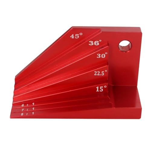 CENMEN Neigungsblocklehre, Winkelsucher Aus Aluminiumlegierung, Universeller Winkelmesser, Von 15°, 22-1/2°, 30°, 36° und 45°, Einfache Installation, Einfach zu Bedienen von CENMEN