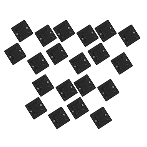 CENMEN Selbstklebende Kabelbinder-Halterung, 20 x 20 x 6 mm, 500 Stück von CENMEN