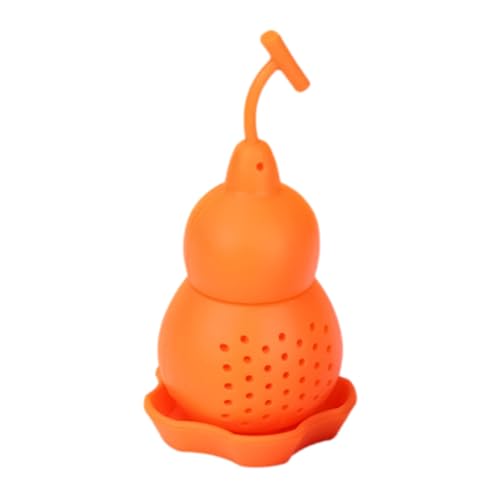 Kürbisförmiges Teesieb, 24 g Teesieb, Heimteesieb, weiches Teesieb mit Haken, Silikon-Teesieb, Hausteesieb, Teesieb M Kürbisförmiges Teesieb, 24 g Teesieb, Heimteesieb, weiches Teesieb mit Haken, Silikon-Teesieb, Hausteesieb, Teesieb M von CENMOO