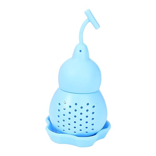 Kürbisförmiges Teesieb, 24 g Teesieb, Heimteesieb, weiches Teesieb mit Haken, Silikon-Teesieb, Hausteesieb, Teesieb M von CENMOO