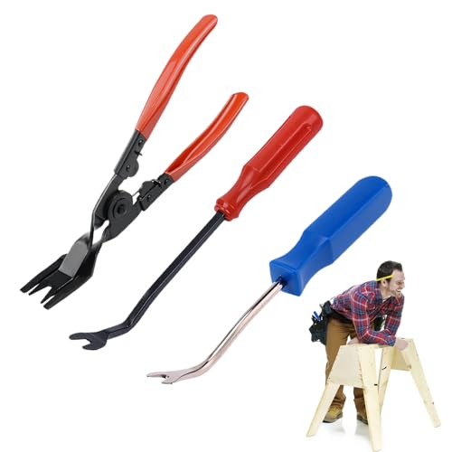 Trimm-Clip-Entferner-Werkzeug – 3-teiliges/Set automatischer Polster-Reparatursatz – Werkzeugsatz Cenmoo von CENMOO