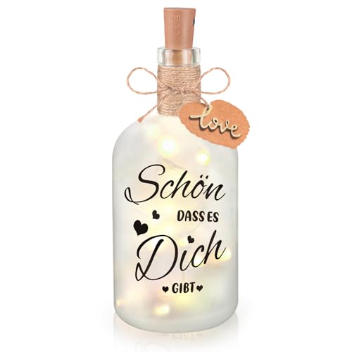CENOVE LED Flaschenlicht mit Spruch Schön Dass Es Dich Gibt Flasche Beleuchtete Dekoflasche mit LED Licht Trockenblumen Leuchtflasche Geschenk für Frauen Geburtstag Hochzeit Weihnachten CENOVE LED Flaschenlicht mit Spruch Schön Dass Es Dich Gibt Flasche Beleuchtete Dekoflasche mit LED Licht Trockenblumen Leuchtflasche Geschenk für Frauen Geburtstag Hochzeit Weihnachten von CENOVE