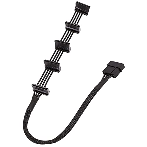 CENPEK 15 Pin SATA Kabel Power Splitter 1 bis 5 Adapterkabel Festplatte SATA Netzteilkabel Adapter von CENPEK