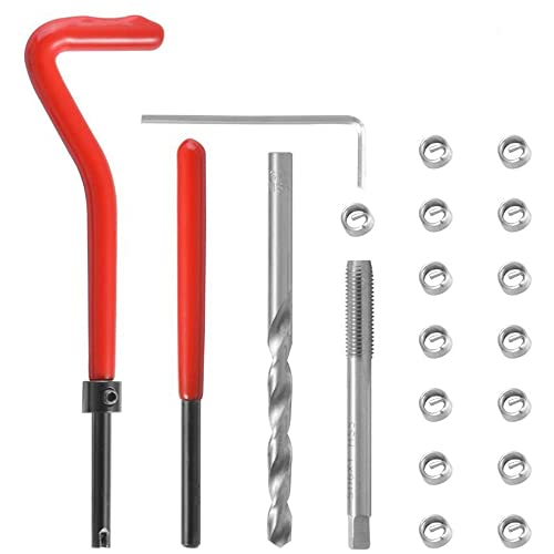 CENPEK 15pcs M10 x 1,25 Gewinde Reparatur Set, Auto Spiralspule Reparatur Set, Kompatibel Handwerkzeug Set von CENPEK